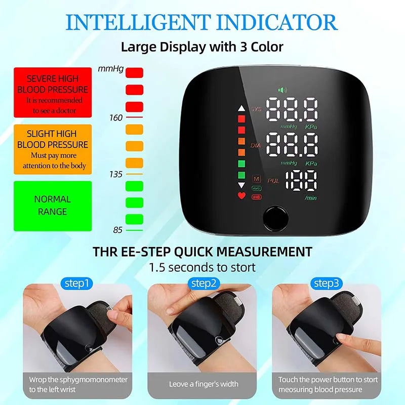 EBESTING Wrist Electronic Sphygmomanometer